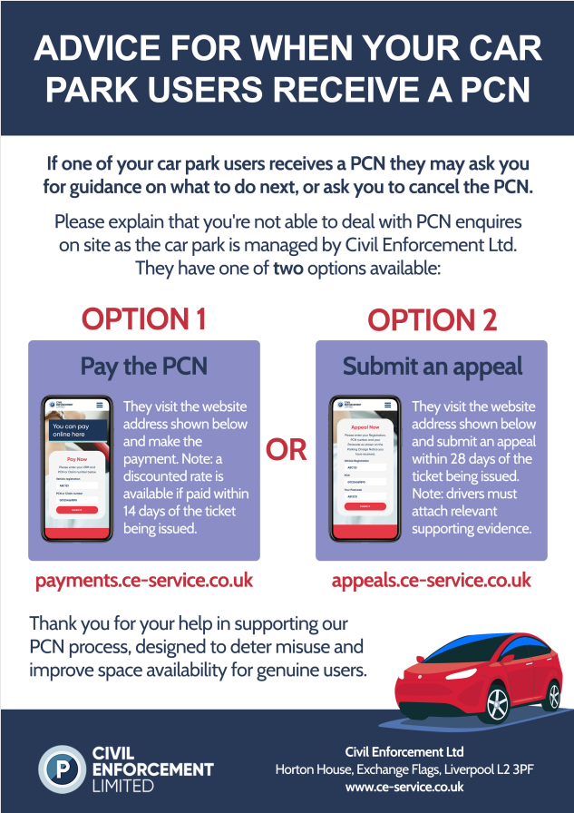 Car park PCN cancellation